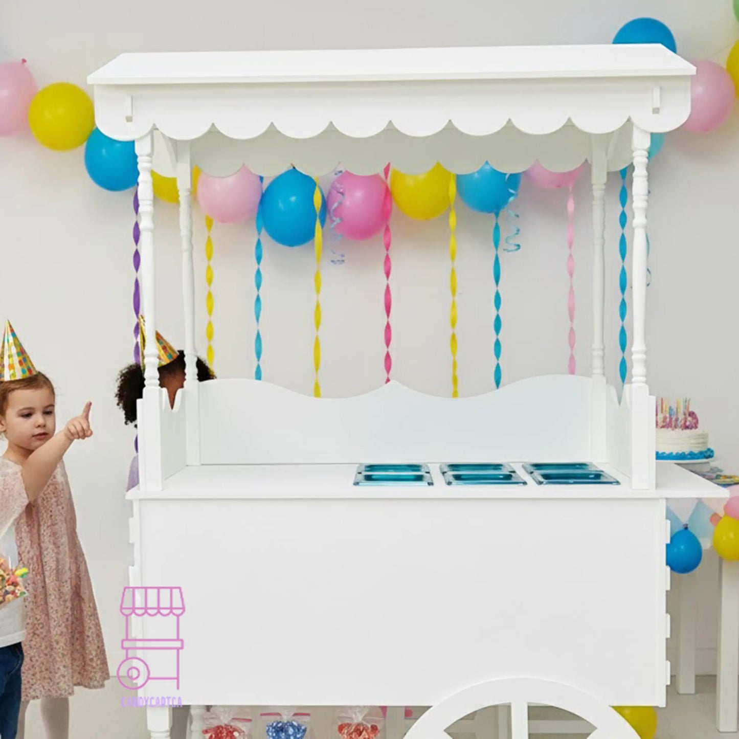 Candy Cart with Serving Containers