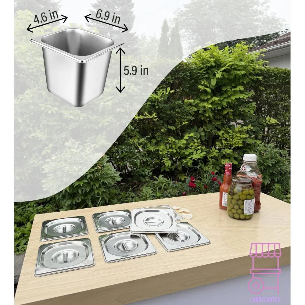 White Mobile Bar - Snack & Beverage Station