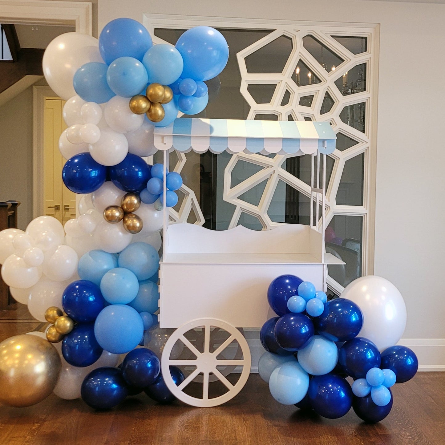 Window Style Candy Cart in Colour Blue