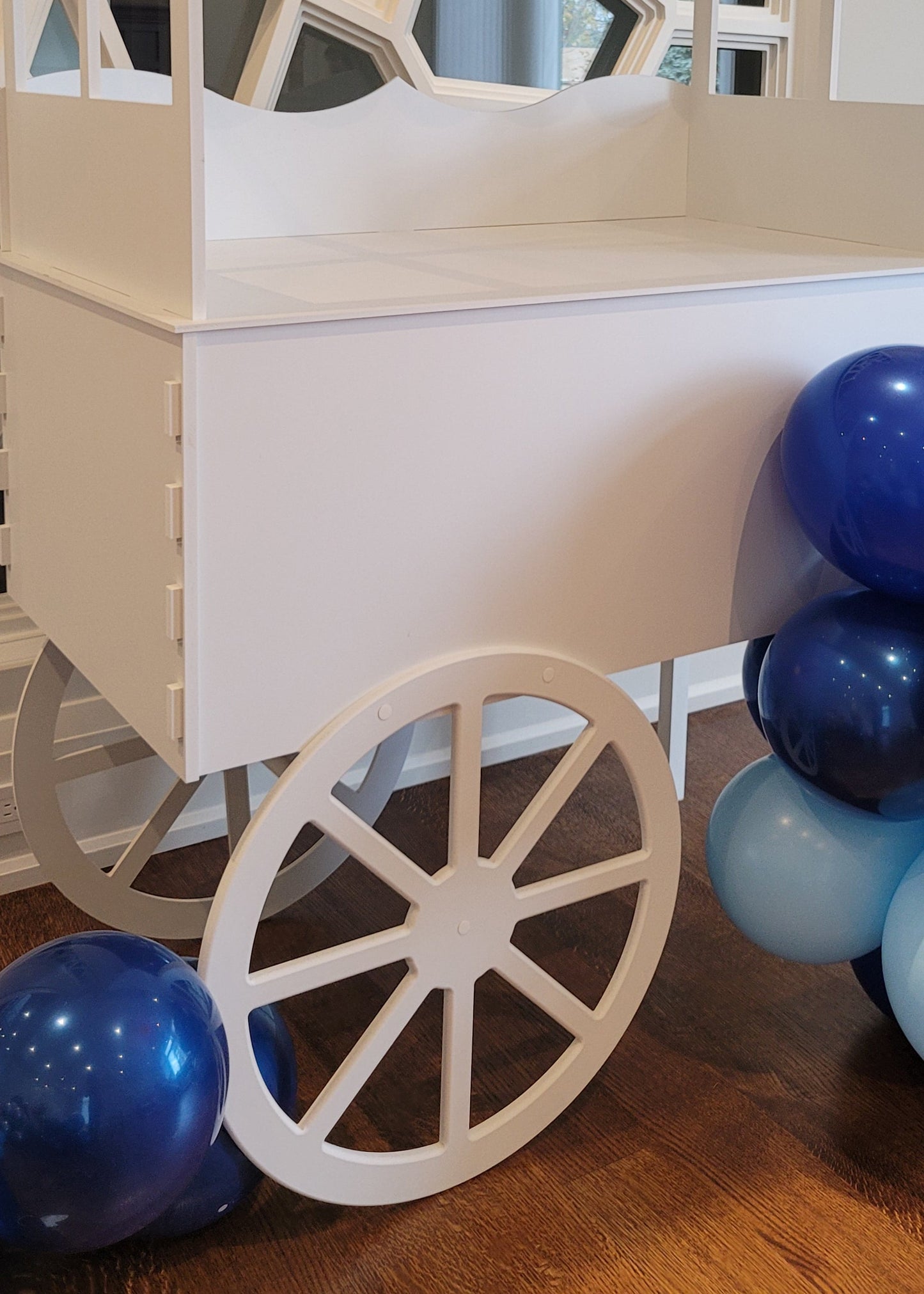 Window Style Candy Cart in Colour Blue