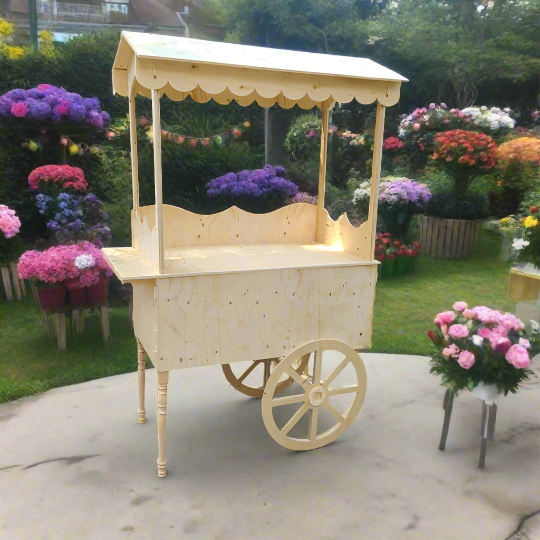 Wooden Candy Cart