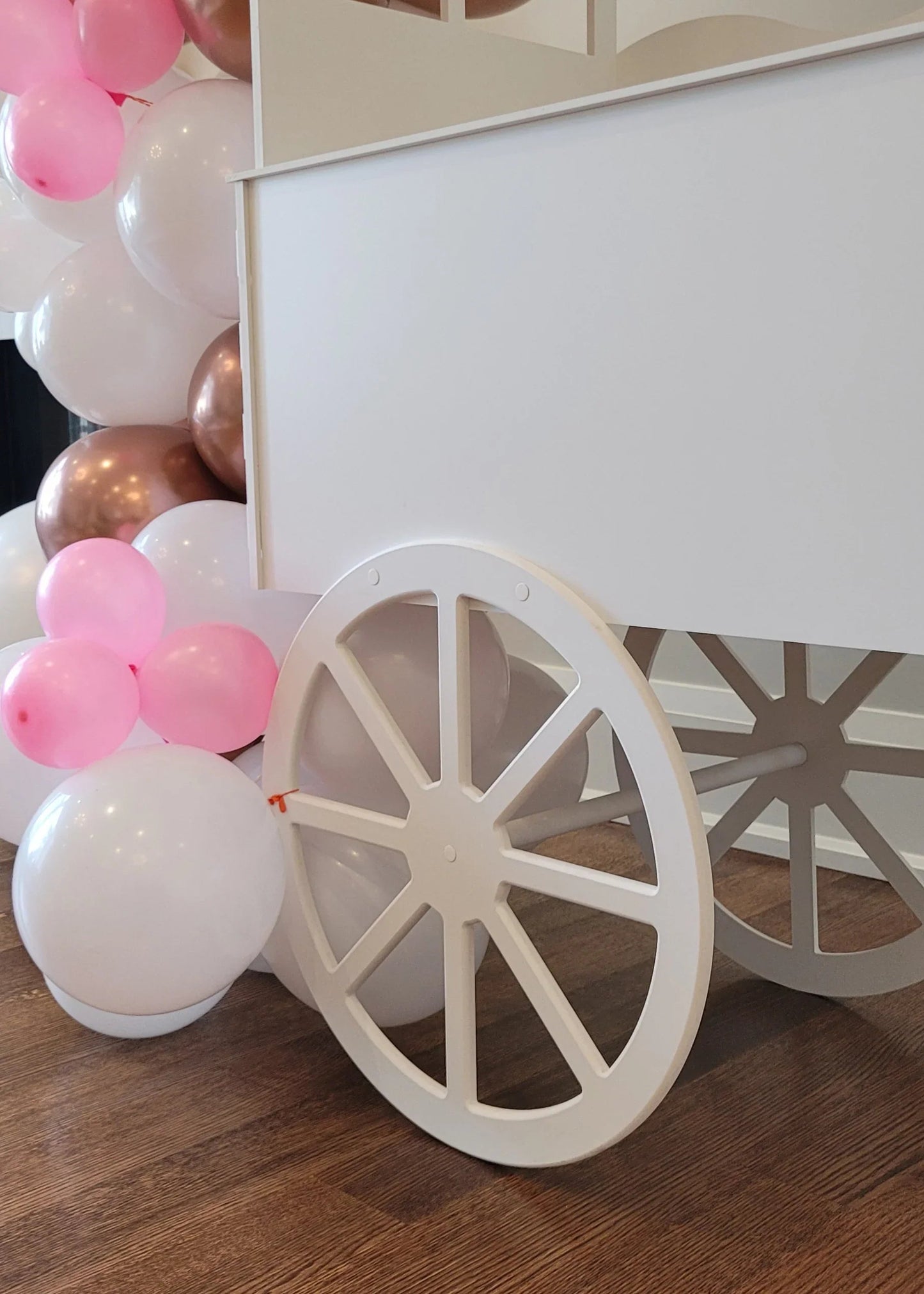 Window Style Candy Cart in Colour Pink