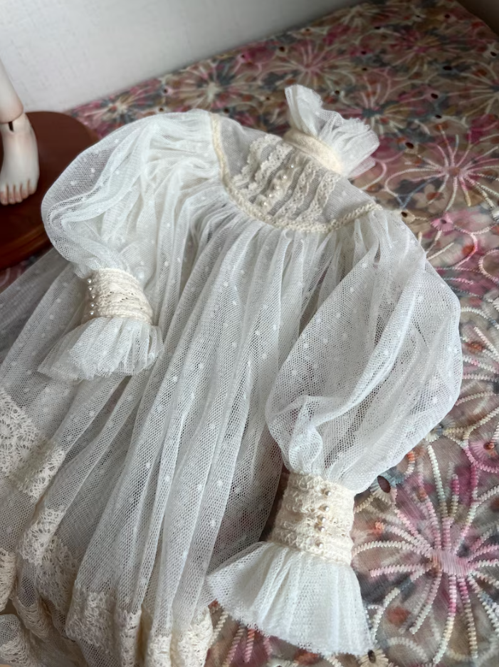 Vintage Art Bisque Doll – “Midnight Sonnet” Porcelain Collector Doll – Limited Edition Elegant Figurine