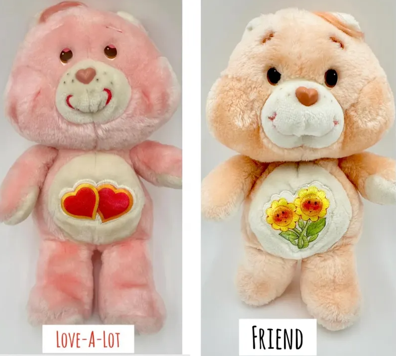 Rare Full Set of 16 Vintage 1983 Kenner Care Bears & Cousins – Posable Plush & Figures – Excellent Condition