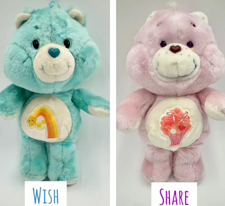 Rare Full Set of 16 Vintage 1983 Kenner Care Bears & Cousins – Posable Plush & Figures – Excellent Condition