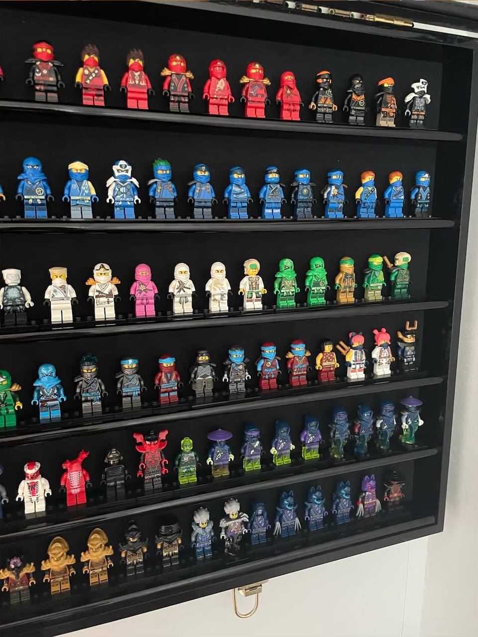LEGO Ninjago Minifigures Lot – Complete Collection Display (100+ Figures)
