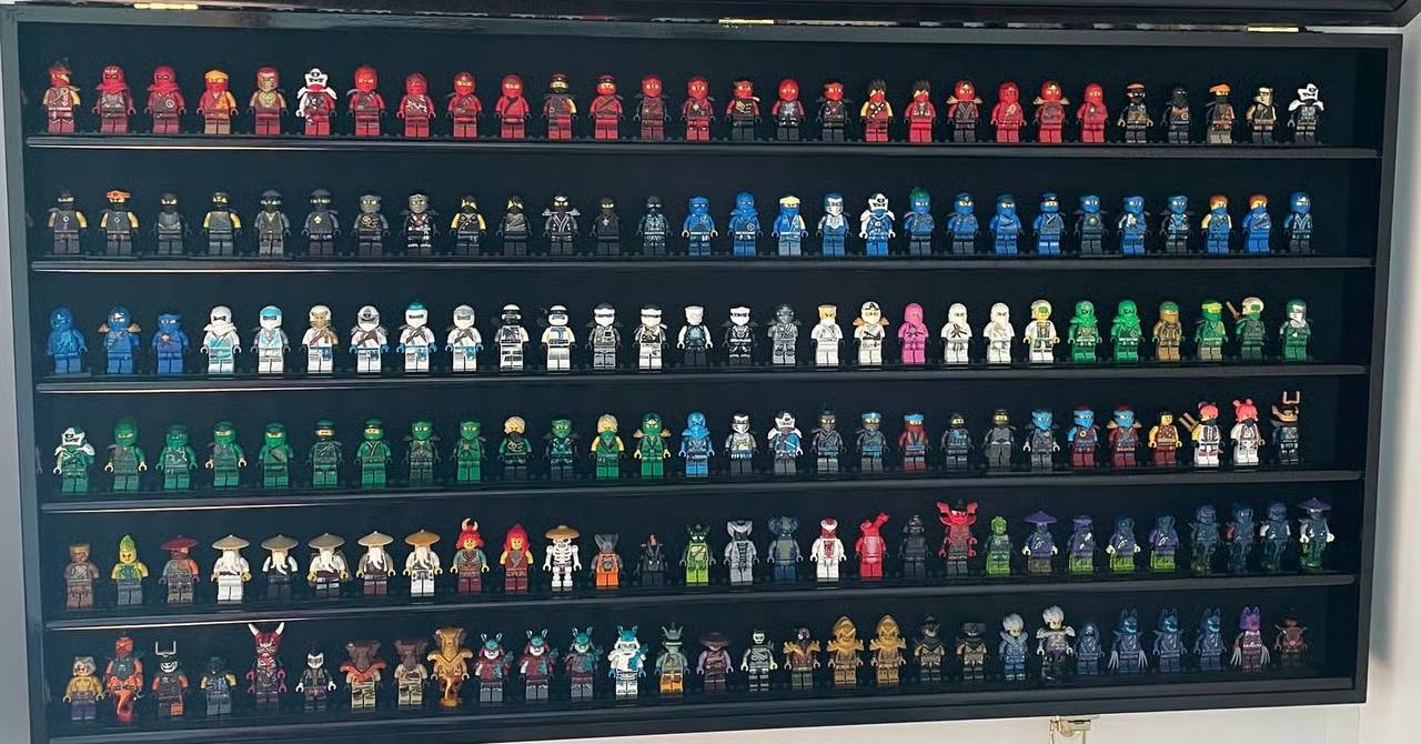 LEGO Ninjago Minifigures Lot – Complete Collection Display (100+ Figures)