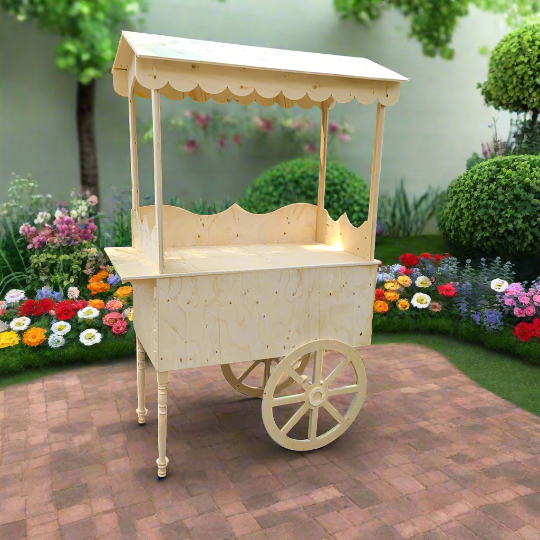 Wooden Candy Cart