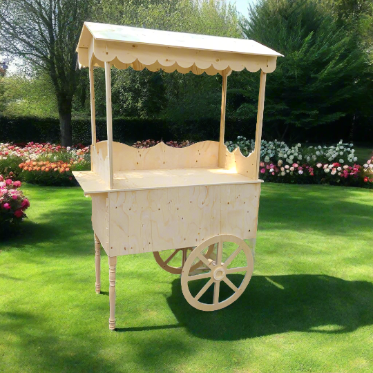 Wooden Candy Cart