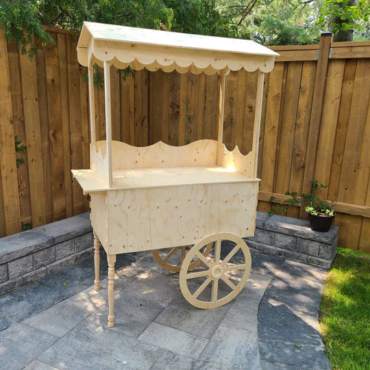 Wooden Candy Cart