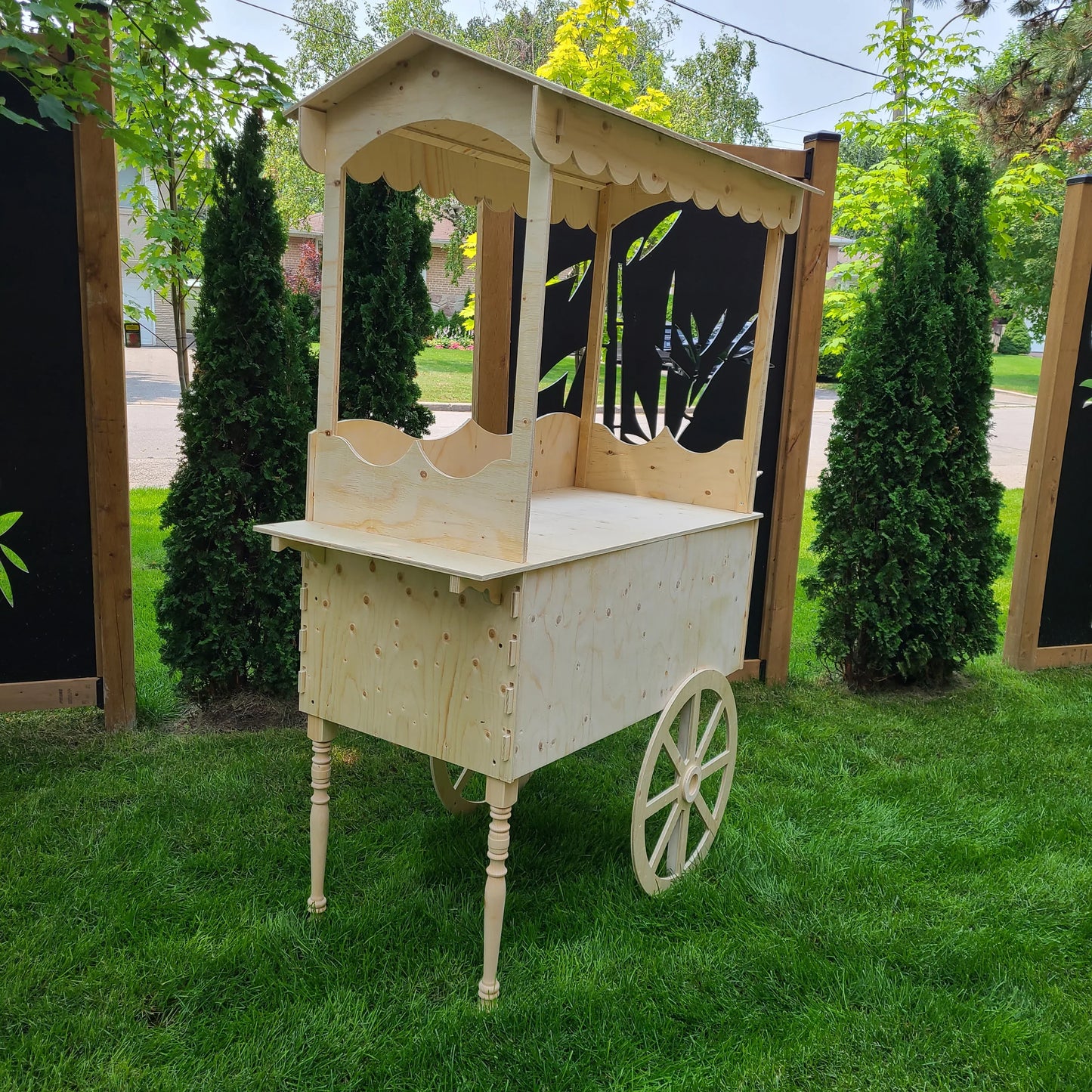 Wooden Candy Cart